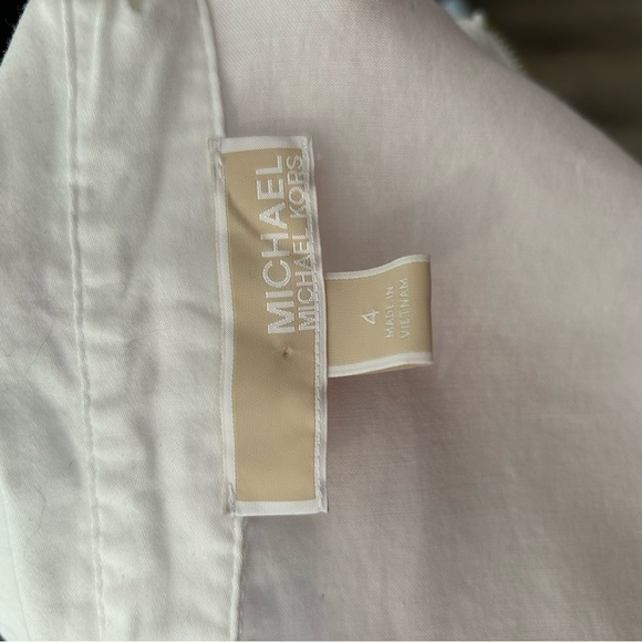 Michael Kors Zip Up Cotton Collared Shirt | Size 4 - Picture 7 of 7
